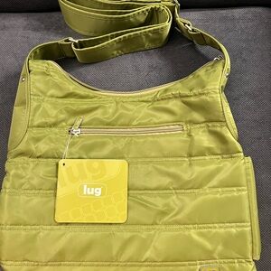 Lug Classic Cable Car Grass Green with key ring